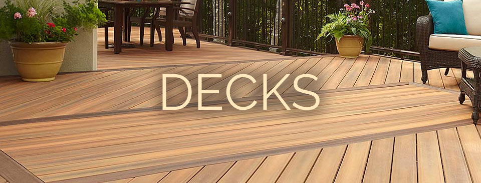 Decks - 3D images and complete material options for gate inserts, railing, lighting, and décor at Designer Showcase.
